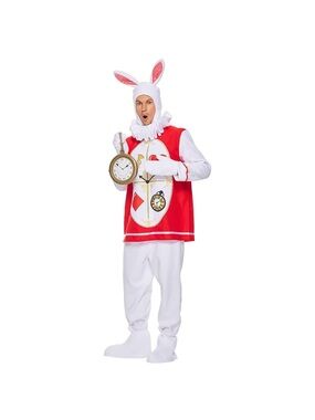 Other | Eraspooky Adult Bunny Halloween Costume Whiterabbit Mascot Suit ...